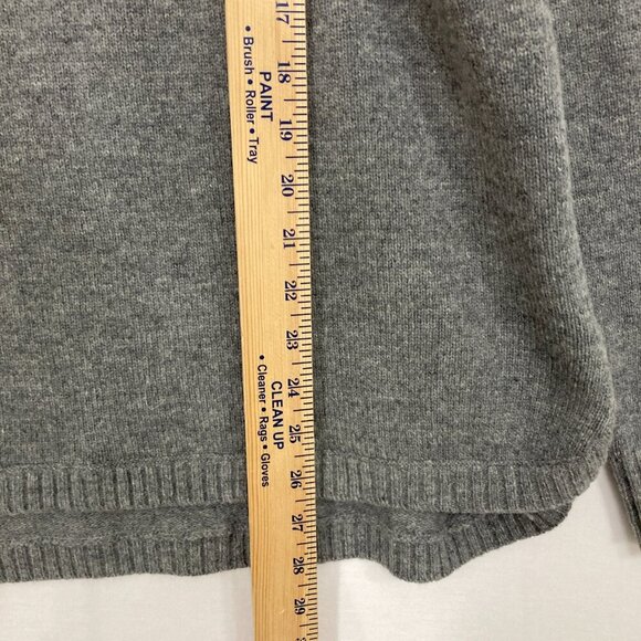 Toad & Co Large Aleutia Crew Neck Long Sleeve Gray Lambs Wool Pullover Sweater - Picture 7 of 12